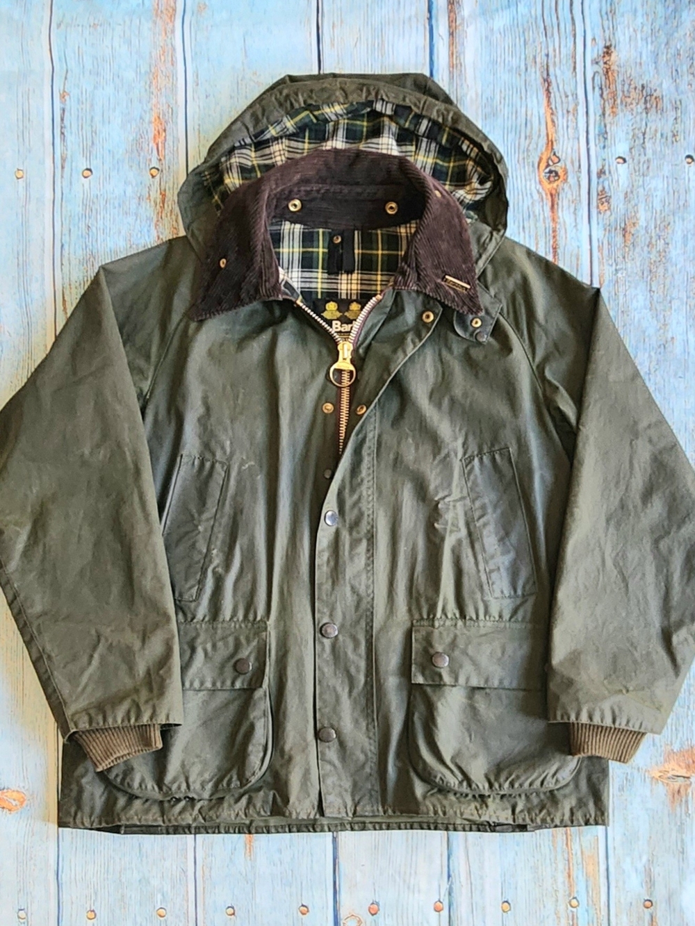 Barbour Bedale A100 Water Resistant Waxed Cotton Jacket Size C40